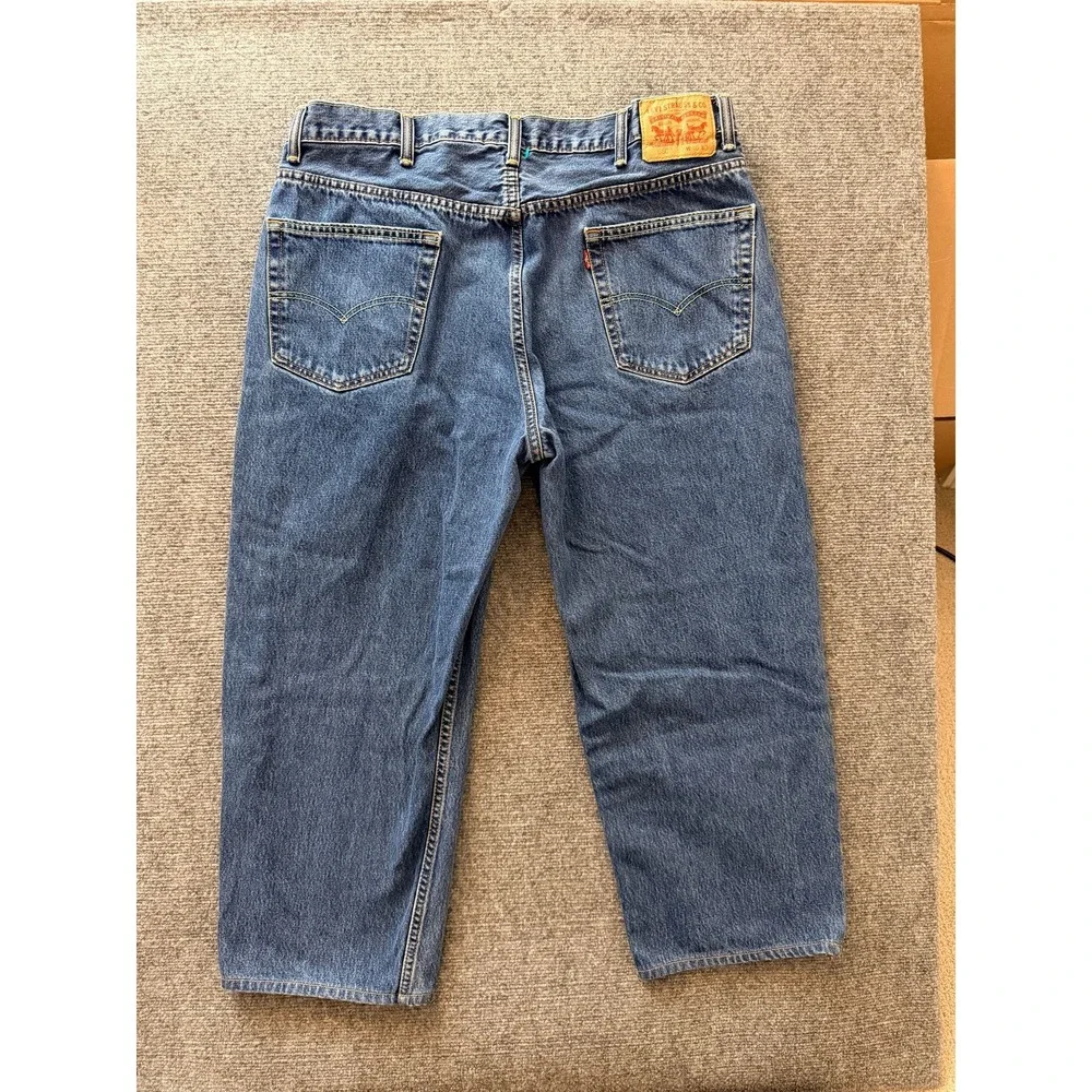 Levi's 550 Relaxed‎ Fit Tapered Leg Mens Jeans 40x30 Medium Wash Denim